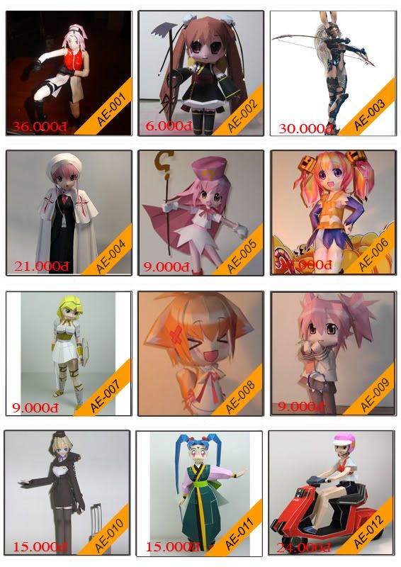 Bán mô hình giấy 3D chưa thành phẩm với 3,000 mẫu. - 11