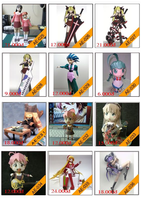 Bán mô hình giấy 3D chưa thành phẩm với 3,000 mẫu. - 13