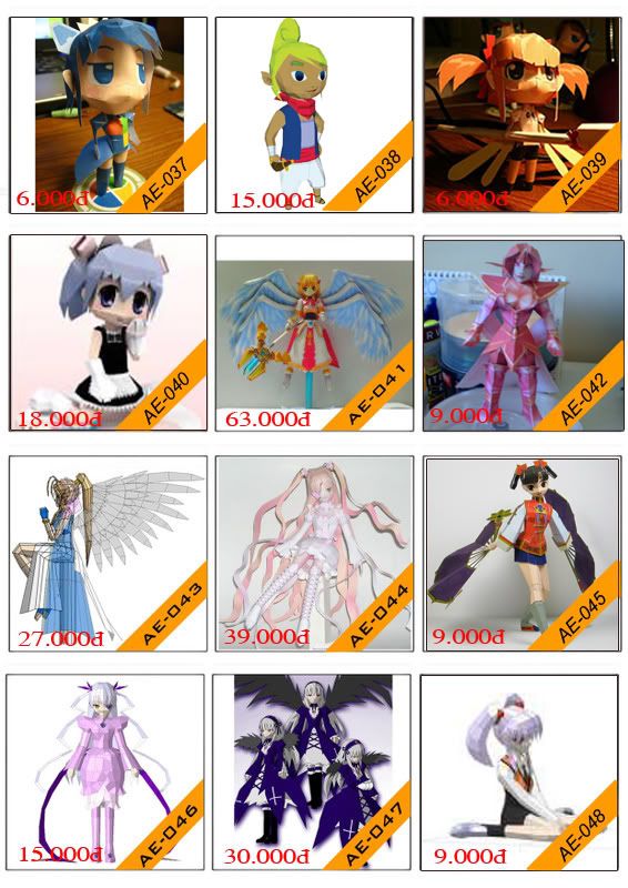 Bán mô hình giấy 3D chưa thành phẩm với 3,000 mẫu. - 14