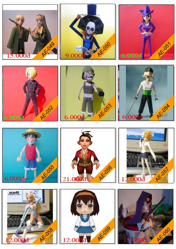 Bán mô hình giấy 3D chưa thành phẩm với 3,000 mẫu. - 15