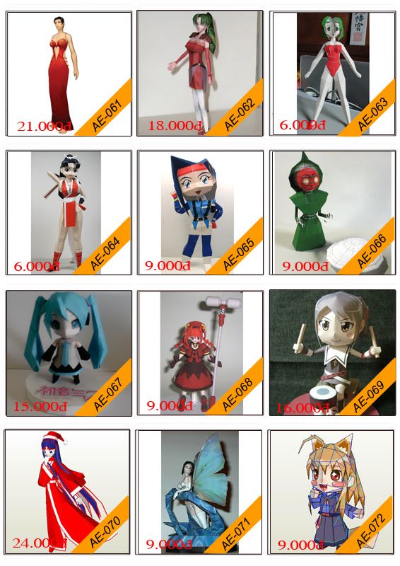 Bán mô hình giấy 3D chưa thành phẩm với 3,000 mẫu. - 16