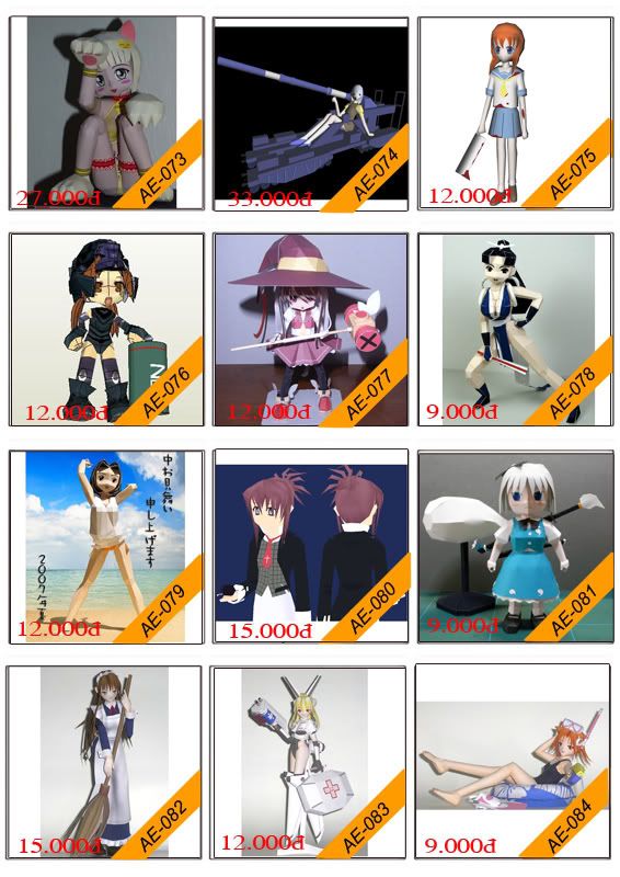 Bán mô hình giấy 3D chưa thành phẩm với 3,000 mẫu. - 17