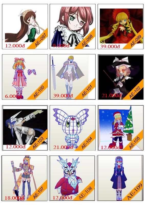 Bán mô hình giấy 3D chưa thành phẩm với 3,000 mẫu. - 19