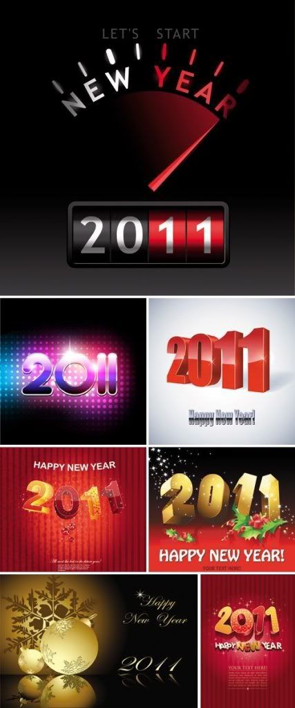New Year 2011 Vector