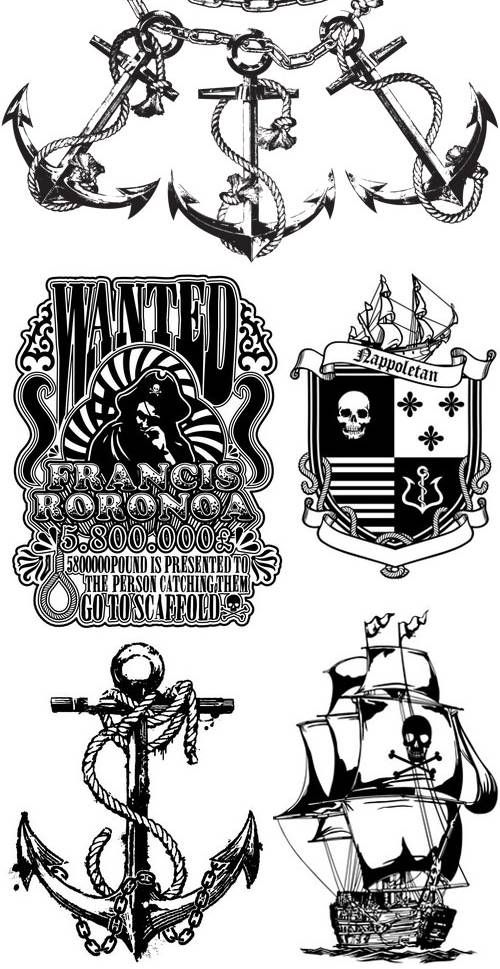 Stock Vector - Tattoo Design Sea 30 EPS | JPG Preview | 12 mb. Comments: (0)