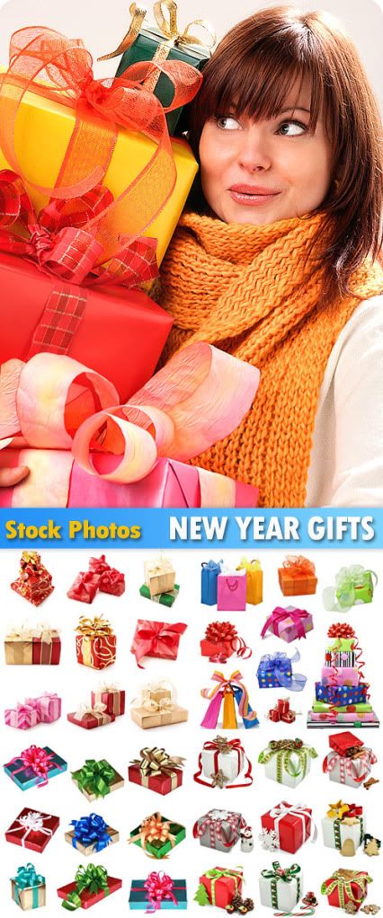 Stock Photo - New Year Gifts