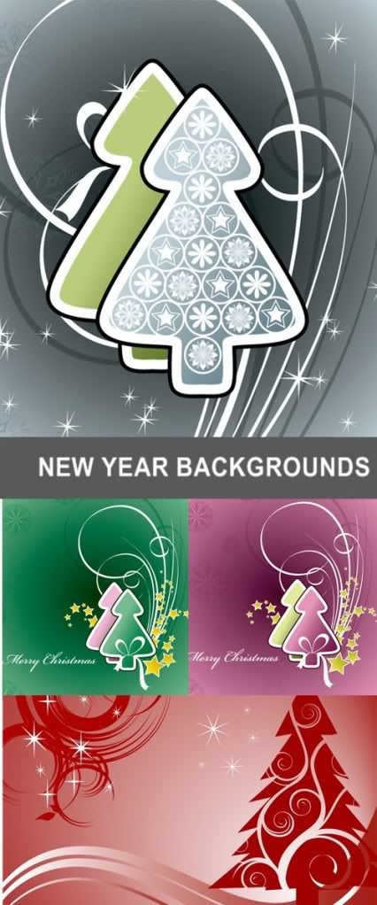 Stock vectors - New year backgrounds