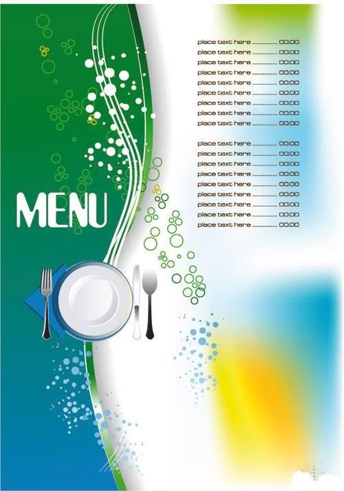 Menu set vector 