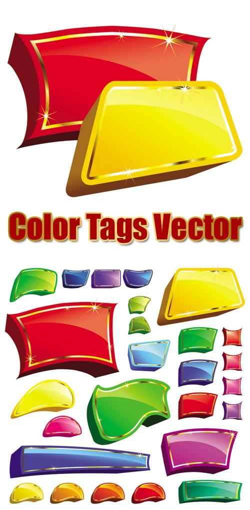 Color Tags Vector