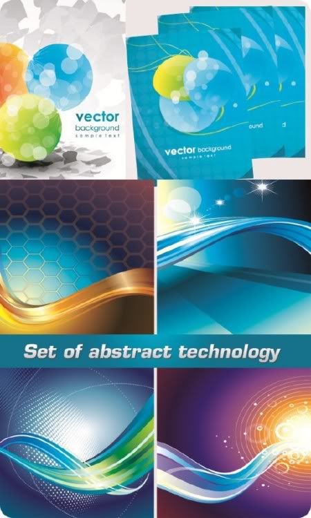 Stock vector - Set of Abstract Technology