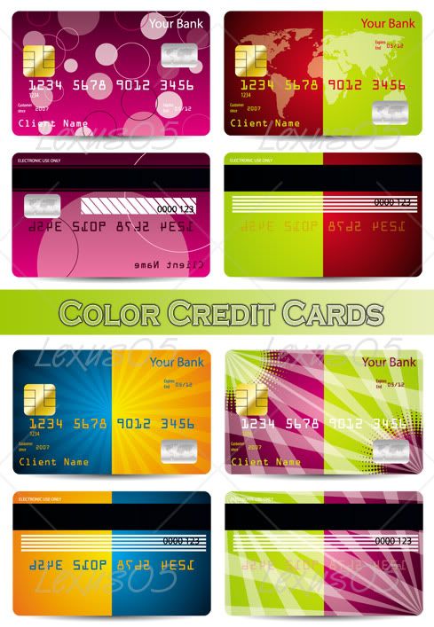 credit card logos vector. Stock vector - Color Credit