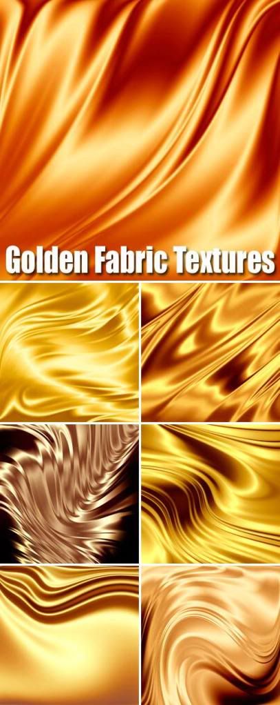 Stock Photo – Golden Fabric Textures