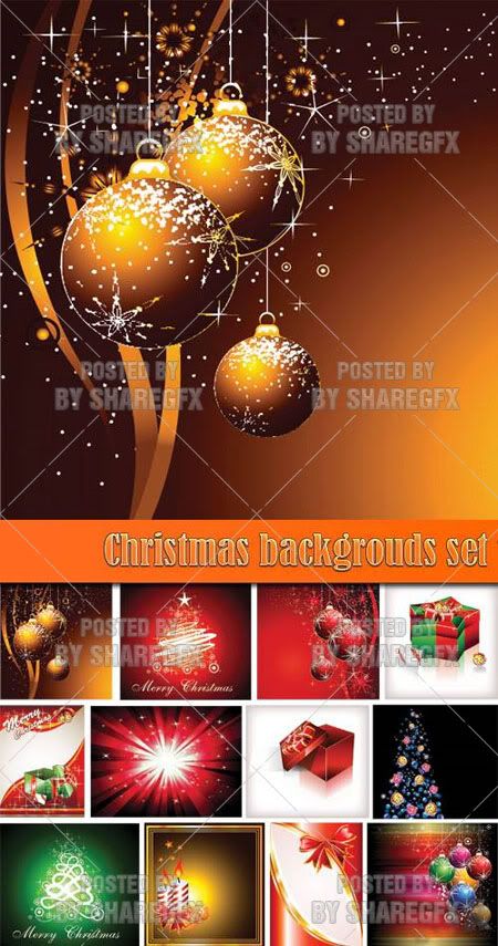 Collection Wallpaper, Stock Vectors - Merry Christmas and Happy New Year - 241.4MB