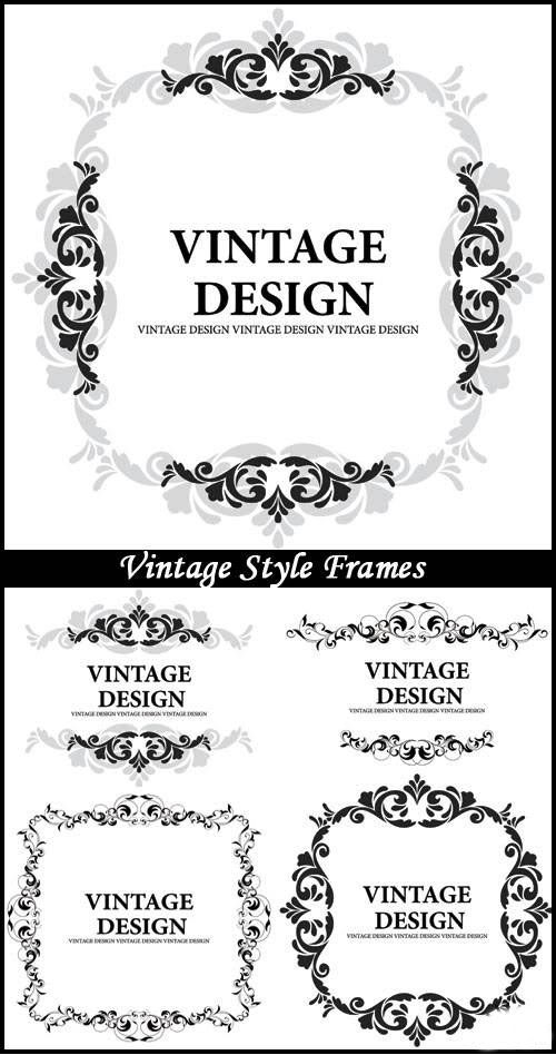 Stock Vectors - Vintage Style Frames