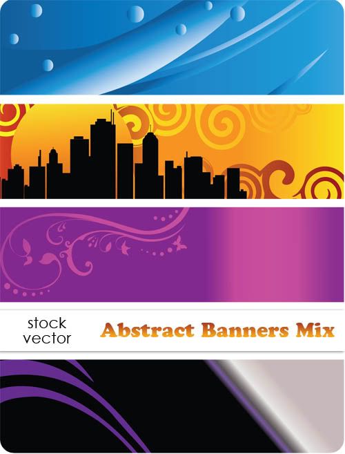 Stock Vectors - Abstract Banners Mix