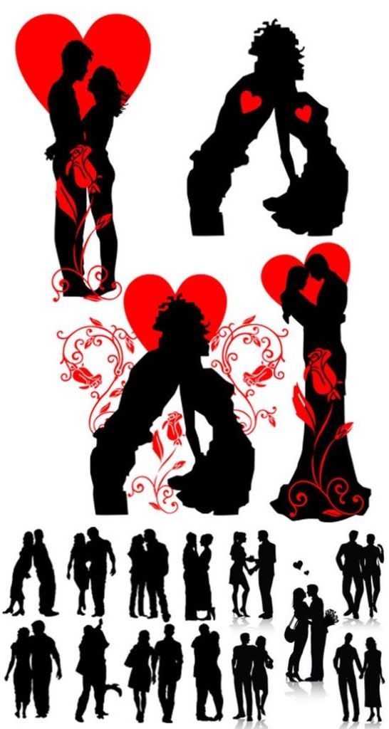 people silhouettes standing. Vector – People Silhouette