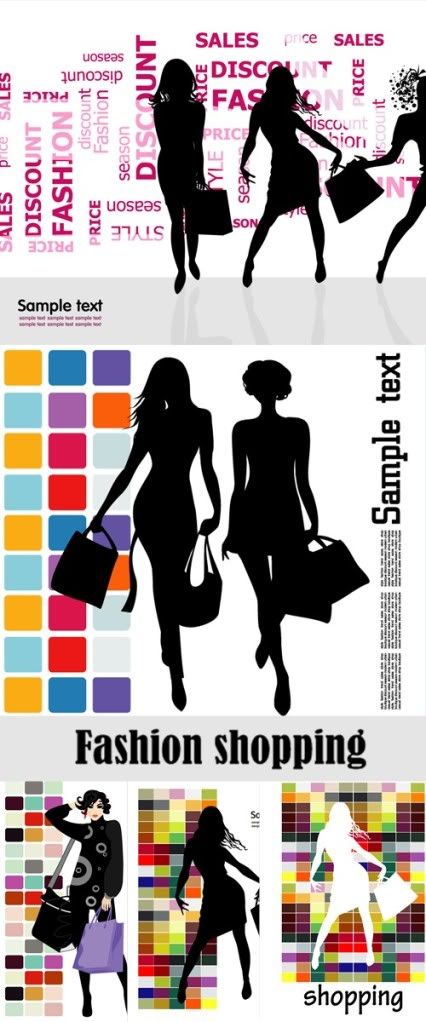 Stock vector - Fashion shopping