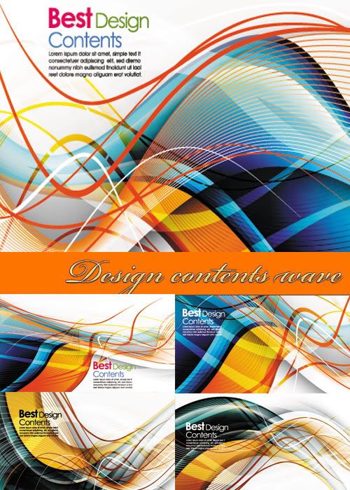 Stock Vectors - Design contents wave