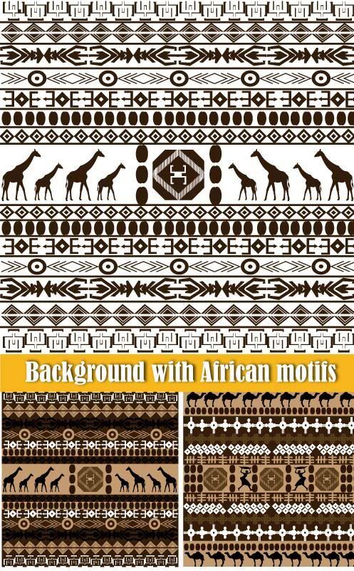 Stock vector - Backgrounds with African motifs