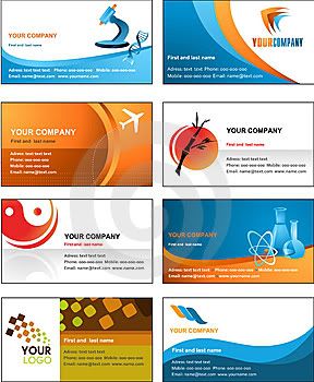 Stock Template business cards vector