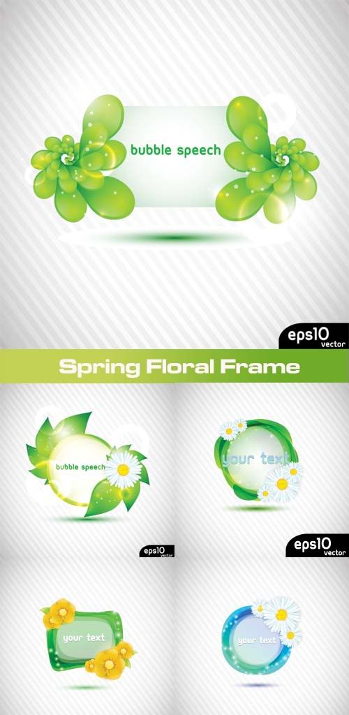 Stock Vector - Spring Floral Frame