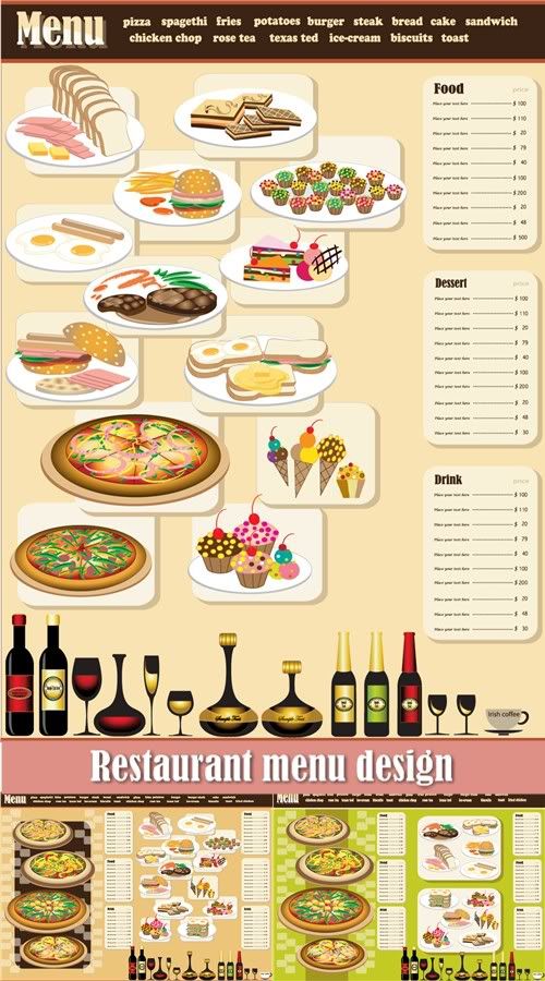 Stock vector - Restaurant menu design