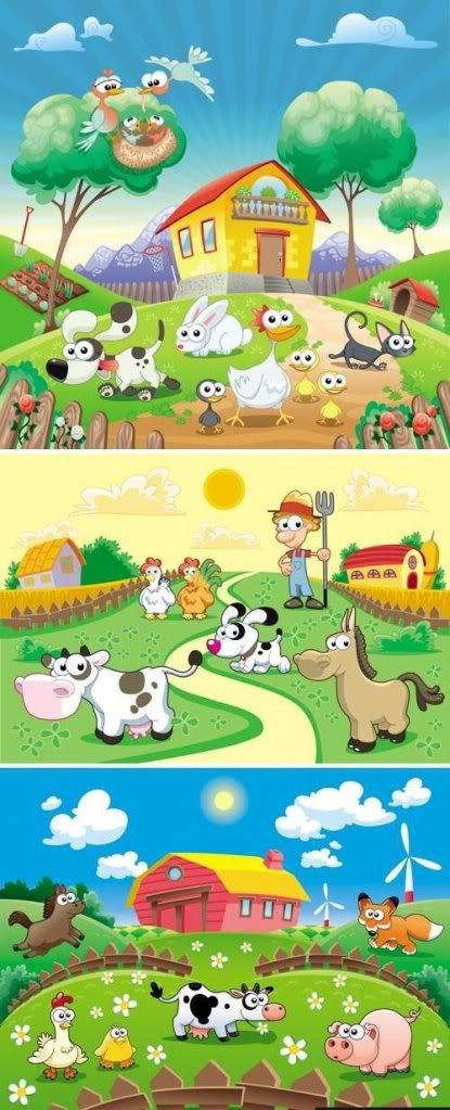 Stock vector - Beautifull Cartoon Farm
