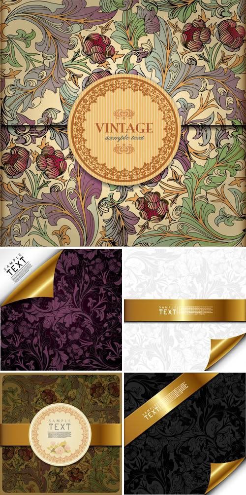 Stock vector - Luxury Floral Backgrounds