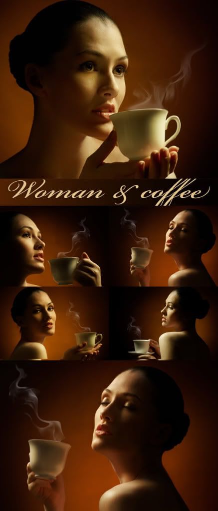 Stock Photo - Coffee woman