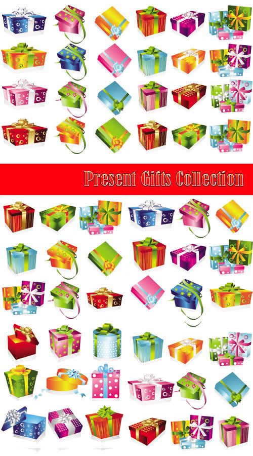 Colorful Present Gifts Collection part 7