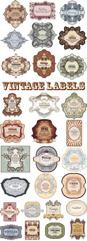 Stock vector - Vintage Labels 02