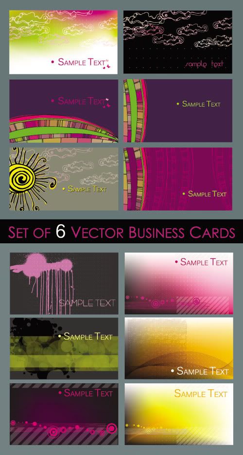 Stock Vectors - Business Cards 04