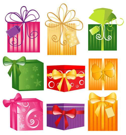 Stock vector - Color Gift Boxes