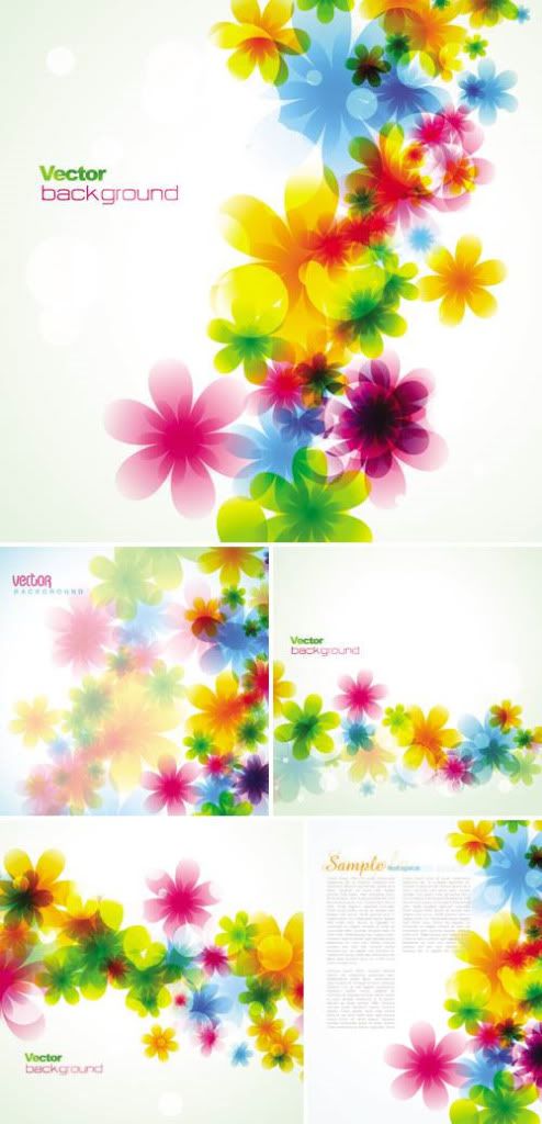 Stock vector - Spring Floral Cards