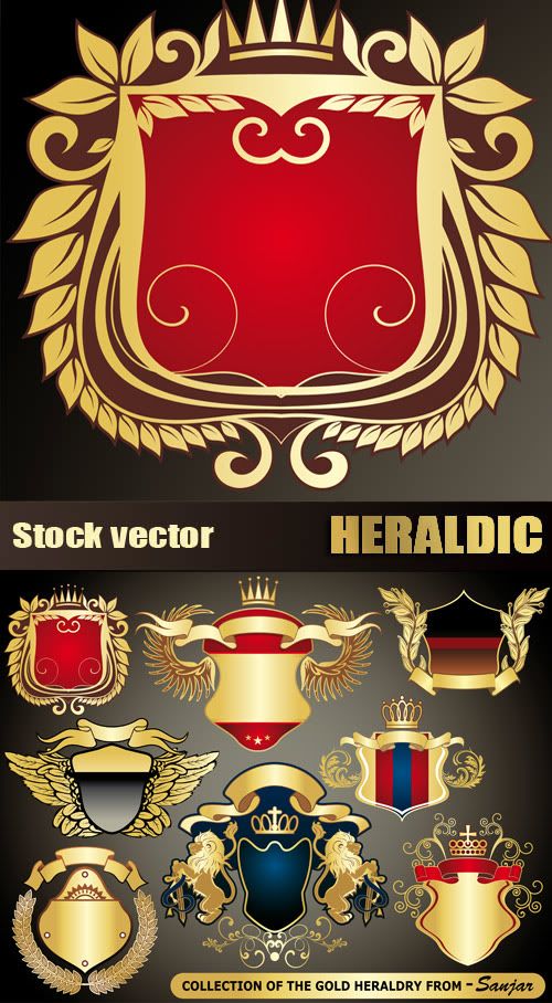 Stock Vectors - Heraldic set