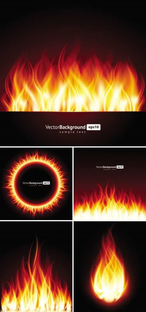 Stock vector - Fire Backgrounds