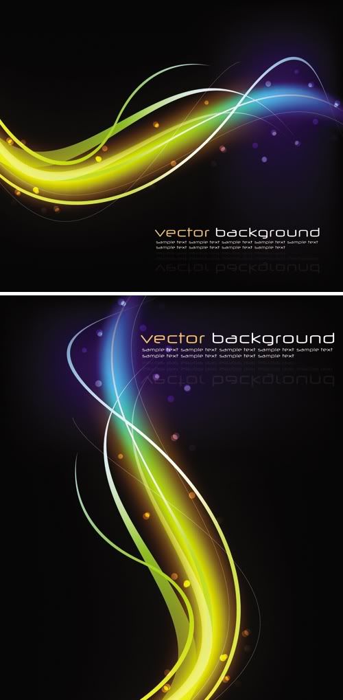 Stock vector - Glowing Backgrounds Vector