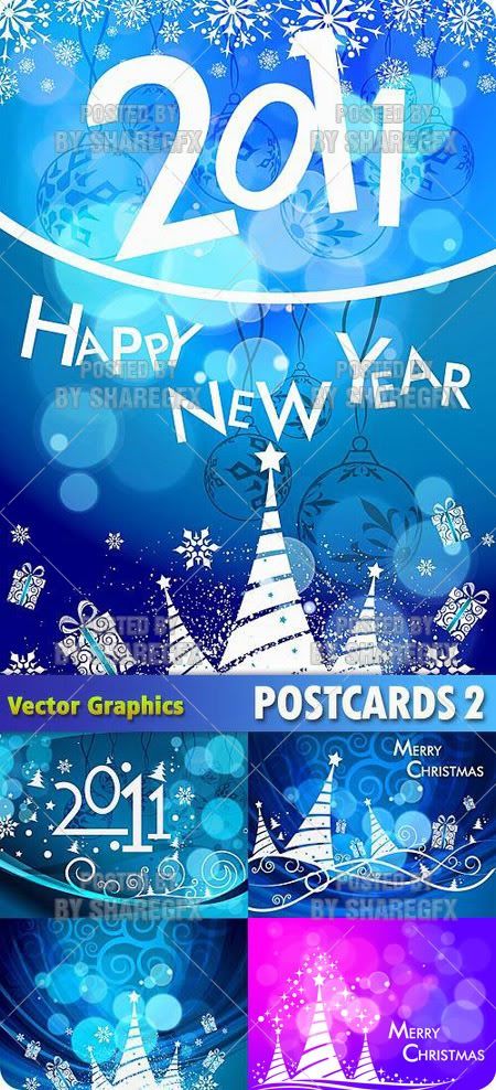 X-Mas & New Year Postcards