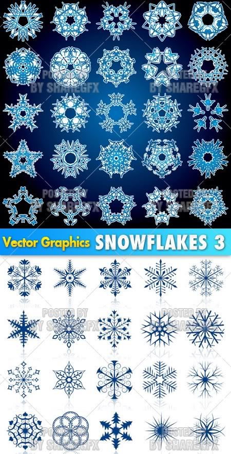 Snowflakes collection 3