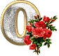 numbers gif photo: Number 0 with a rose TEVILKA-NUMBER0WITHROSES.gif