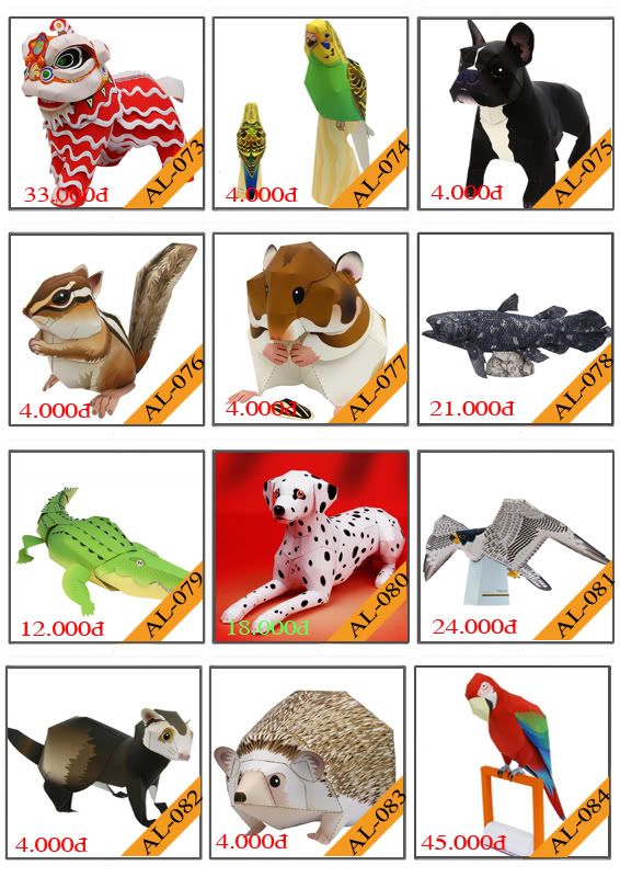 Bán mô hình giấy 3D chưa thành phẩm với 3,000 mẫu. - 6