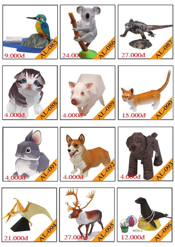 Bán mô hình giấy 3D chưa thành phẩm với 3,000 mẫu. - 7