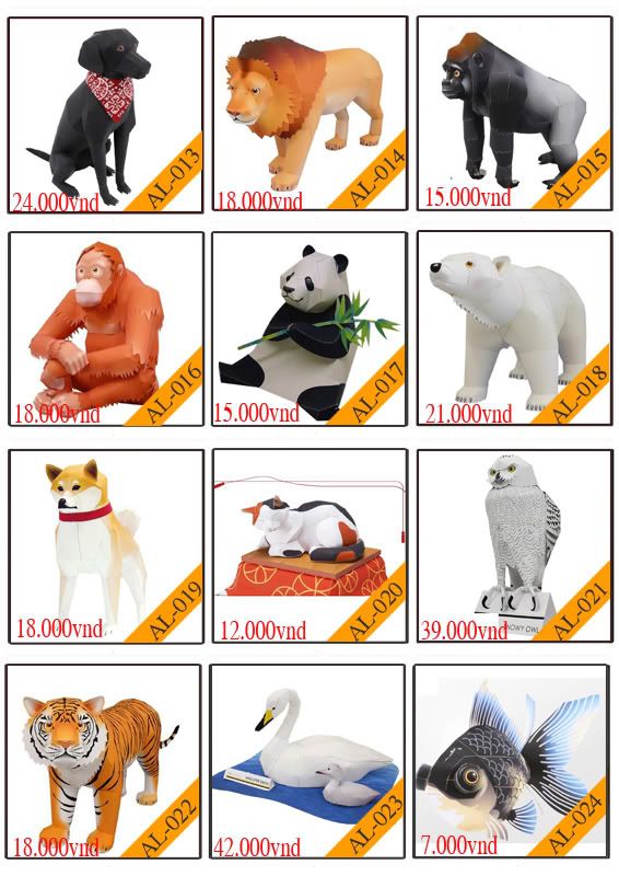 Bán mô hình giấy 3D chưa thành phẩm với 3,000 mẫu. - 1