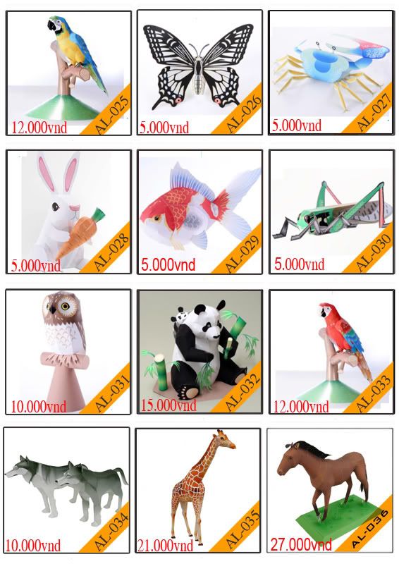 Bán mô hình giấy 3D chưa thành phẩm với 3,000 mẫu. - 2