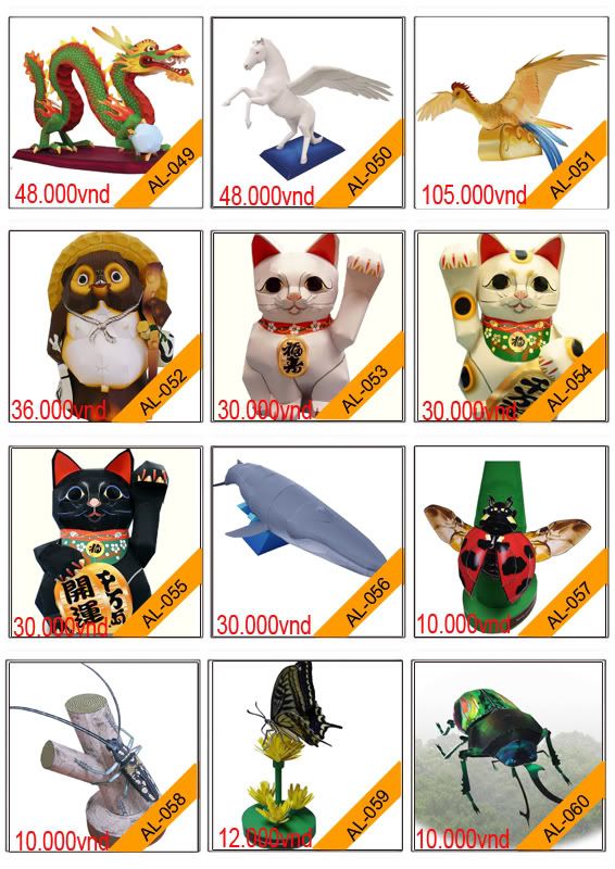 Bán mô hình giấy 3D chưa thành phẩm với 3,000 mẫu. - 4