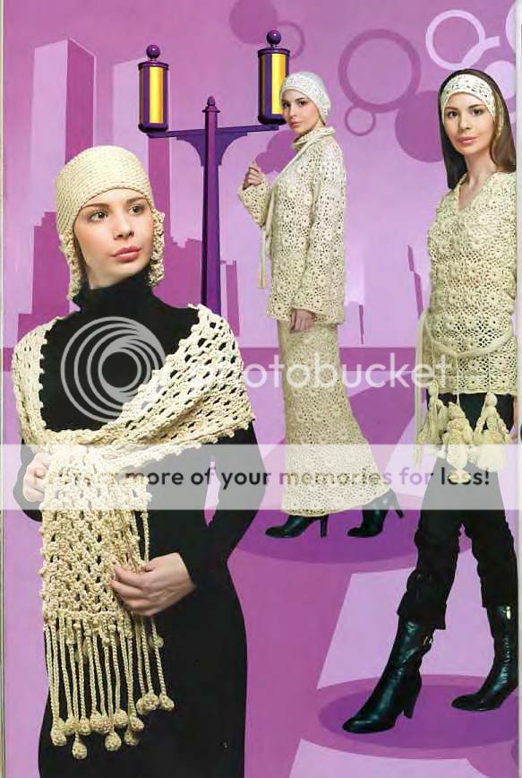 Stylish Crochet Patterns Poncho Shawl Cardigan Hat Book Duplet Coats 2 