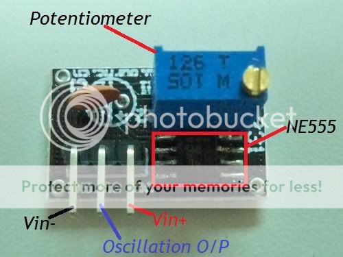   Generator Adjustable 5Hz   2kHz with NE555 timer Oscillator I/P DC4 6V