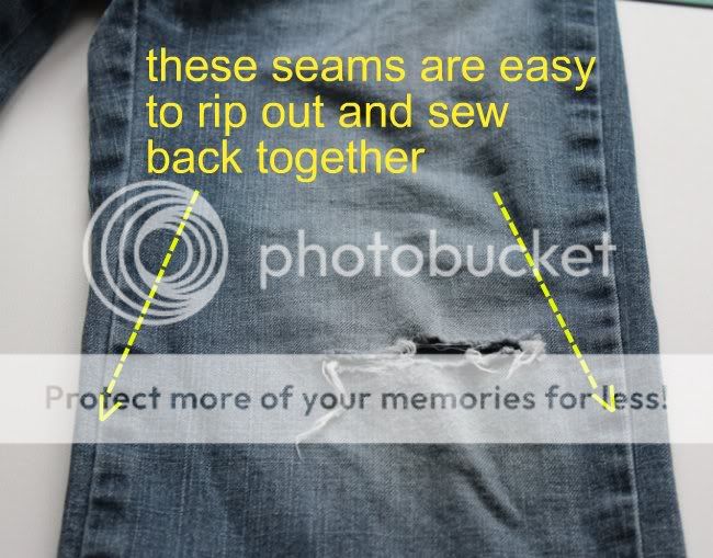 craft whatever: Patching holes in jeans- Tutorial