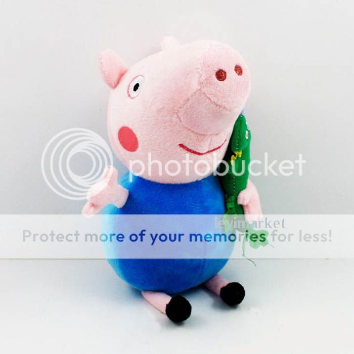 2 Pcs Cute Peppa Pig Plush Doll Stuffed Toys Figure Peppa George 8" Kids Gift