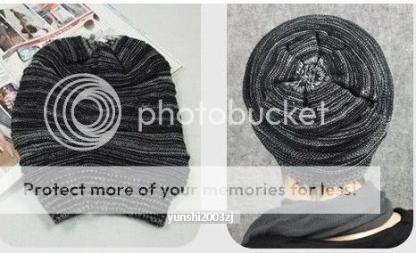   Knitting Stripe Waves Beanie Hat cap hip hop hat skull Unisex  